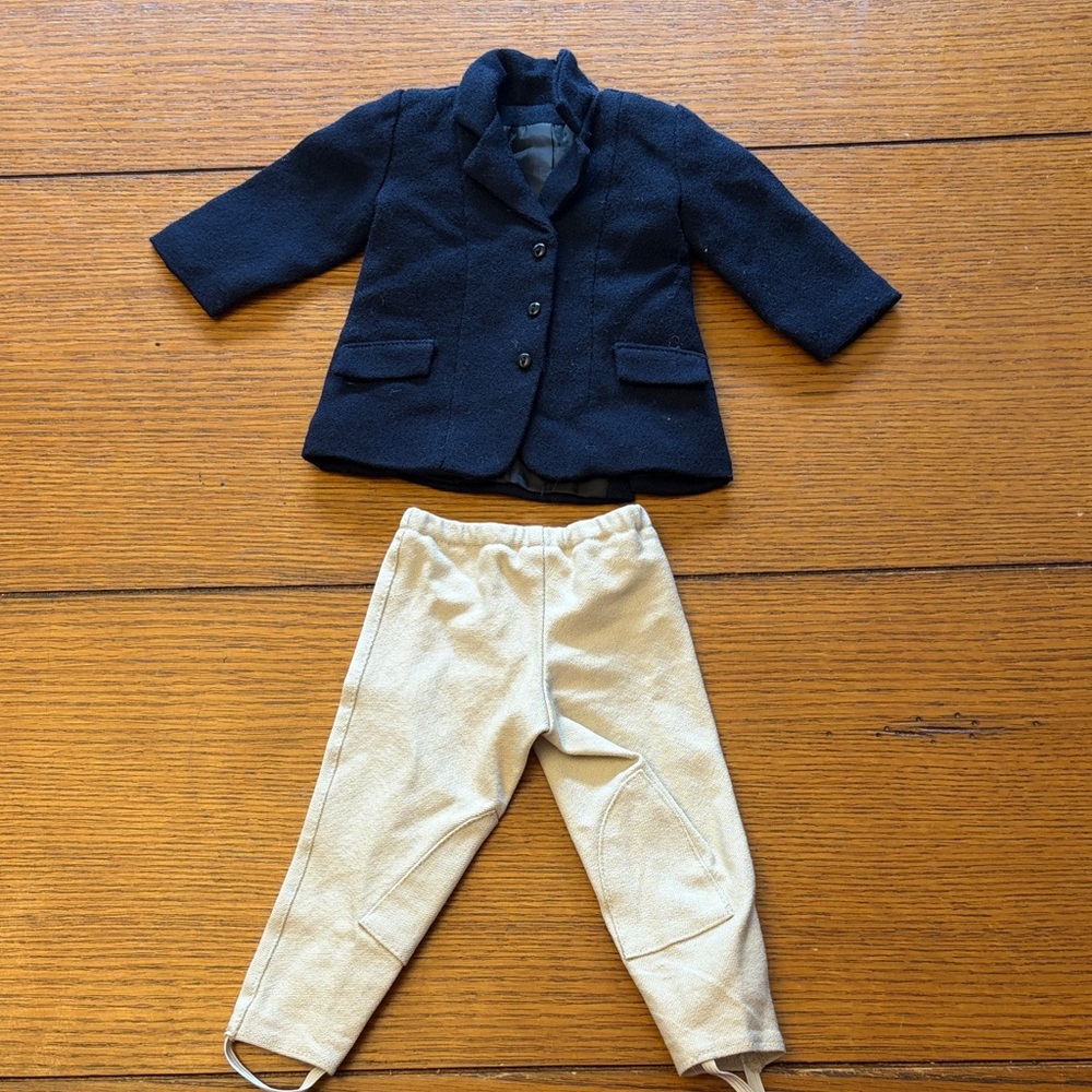 American Girl Navy Jacket & Cream Riding Pants